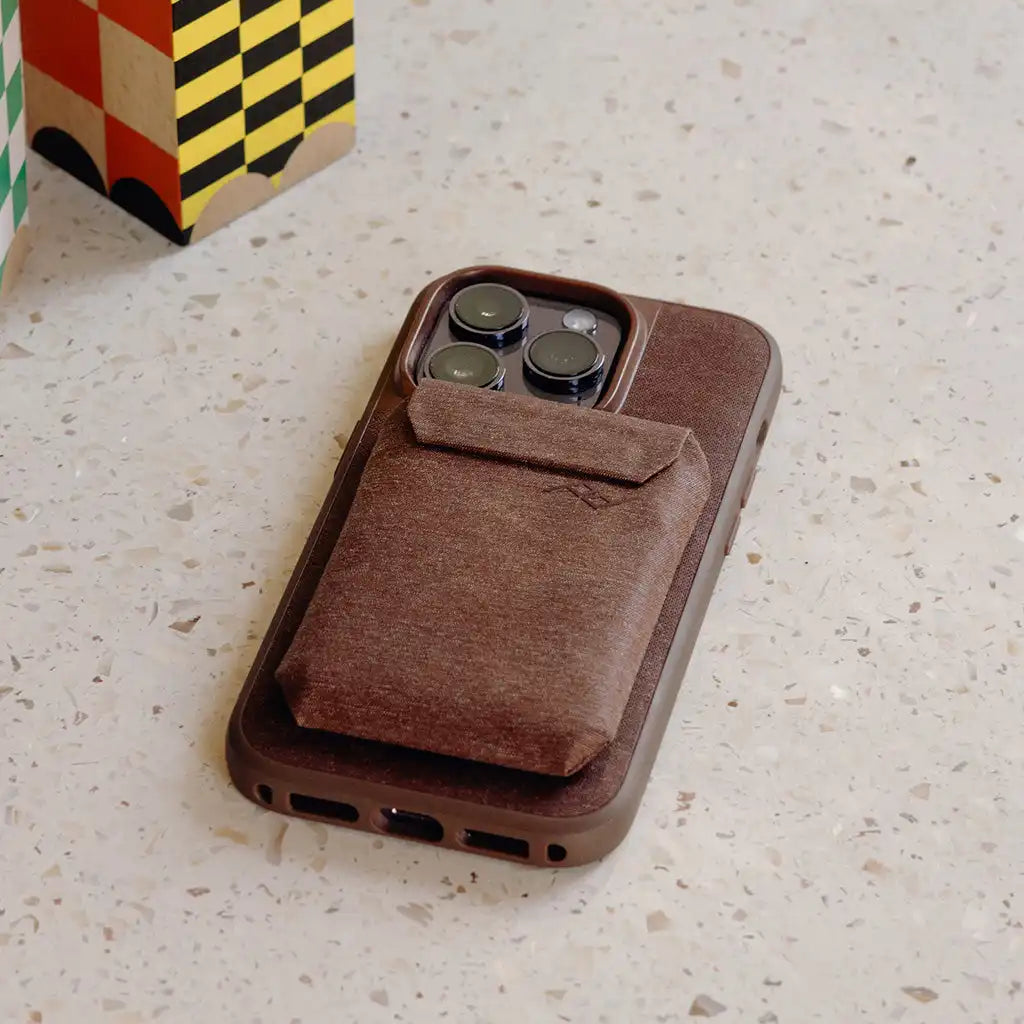 Mobile Wallet | Slim Wallet | Redwood | Fabric