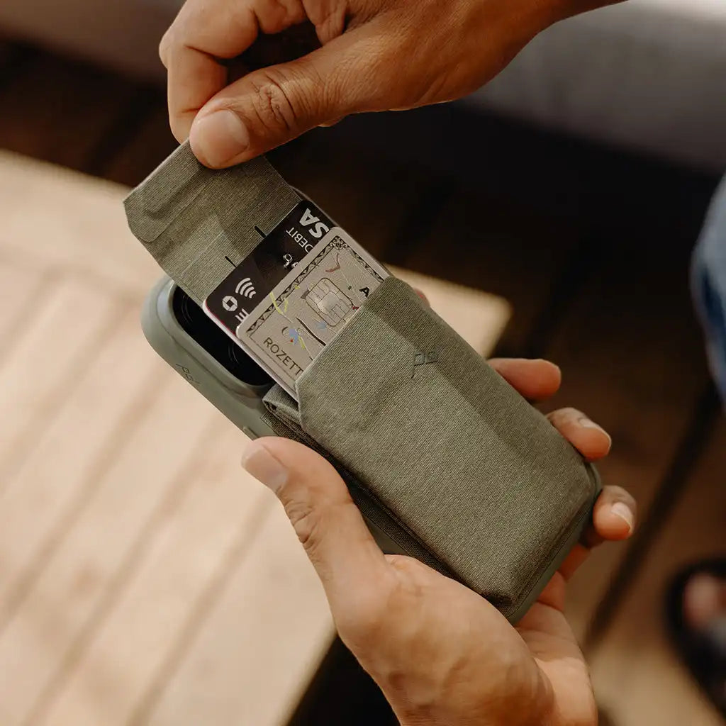 Mobile Wallet | Stand Wallet | Redwood | Fabric