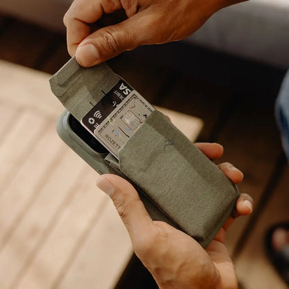 Mobile Wallet | Stand Wallet | Charcoal | Fabric