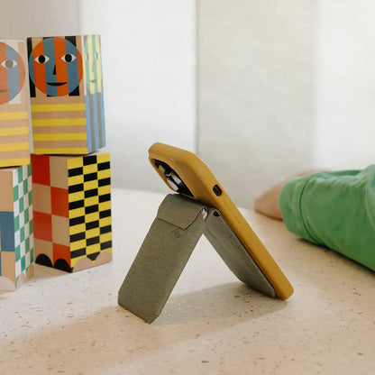 Mobile Wallet | Stand Wallet | Charcoal | Fabric