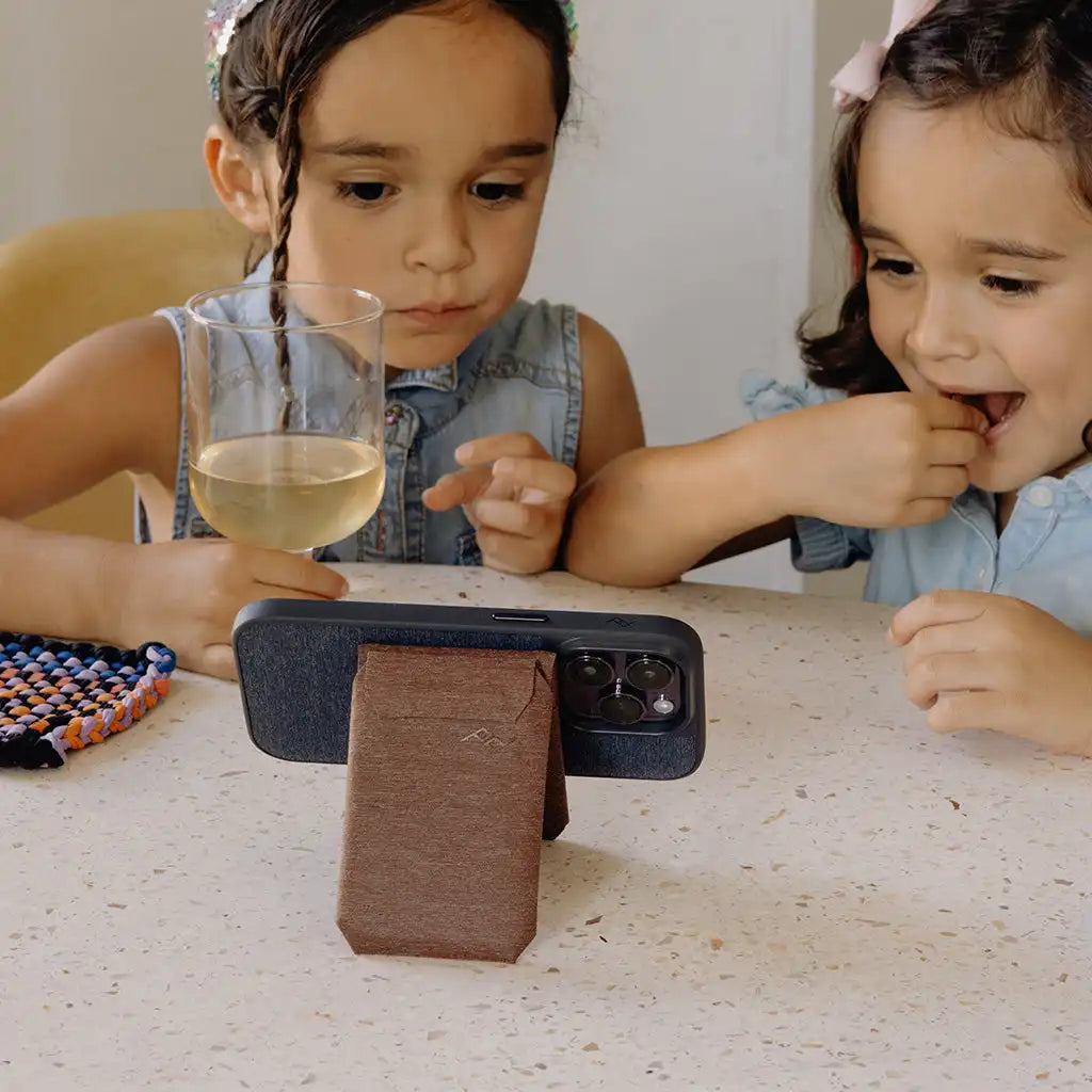 Mobile Wallet | Stand Wallet | Charcoal | Fabric