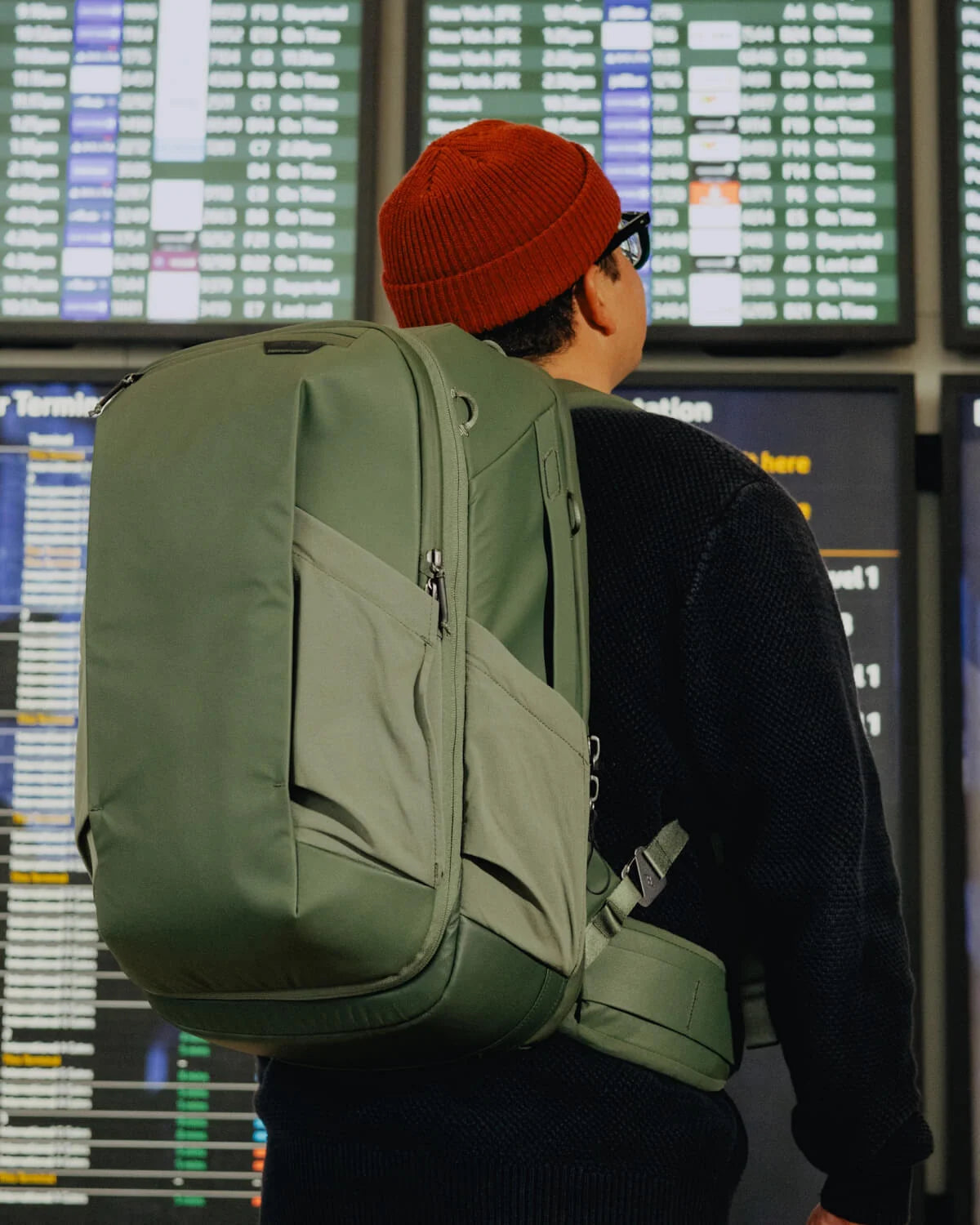 Sage color 2-in-1 backpack